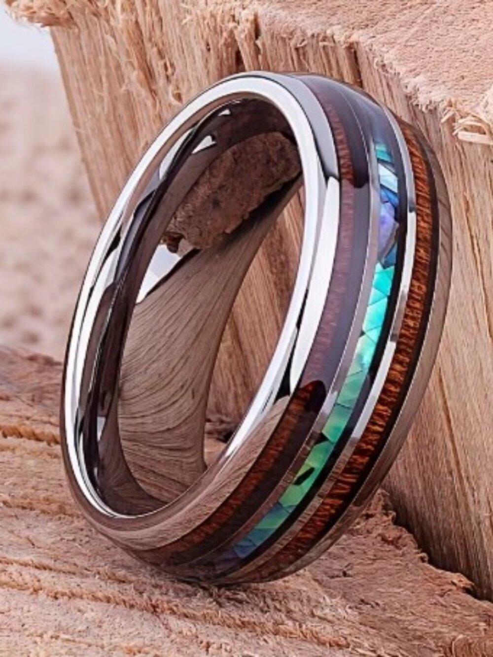 Colorful 304 Stainless Steel Ring Durable Hypoallergenic